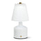 Small LED Lamp with Pleated Shade - white